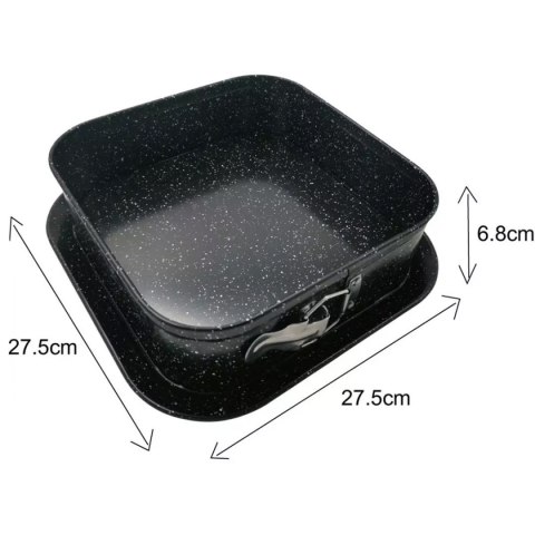 FORMA DO CIASTA 27x27cm KINGHOFF KH-1791 ROZPINANA FORMA DO CIASTA 27x27cm KINGHOFF KH-1791 ROZPINANA