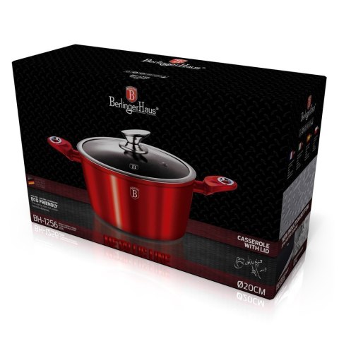 GARNEK GRANITOWY 20cm BERLINGER HAUS RED METALLIC LINE BH-1256 GARNEK GRANITOWY 20cm BERLINGER HAUS RED METALLIC LINE BH-1256