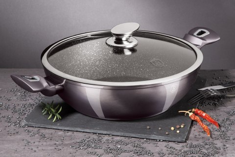 GARNEK GRANITOWY WOK 28cm BERLINGER HAUS BH-7111 CARBON PRO GARNEK GRANITOWY WOK 28cm BERLINGER HAUS BH-7111 CARBON PRO