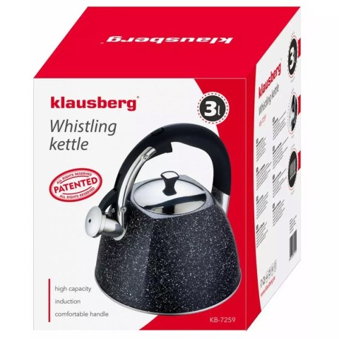 KLAUSBERG CZAJNIK Z GWIZDKIEM 3L KB-7259 KLAUSBERG CZAJNIK Z GWIZDKIEM 3L KB-7259