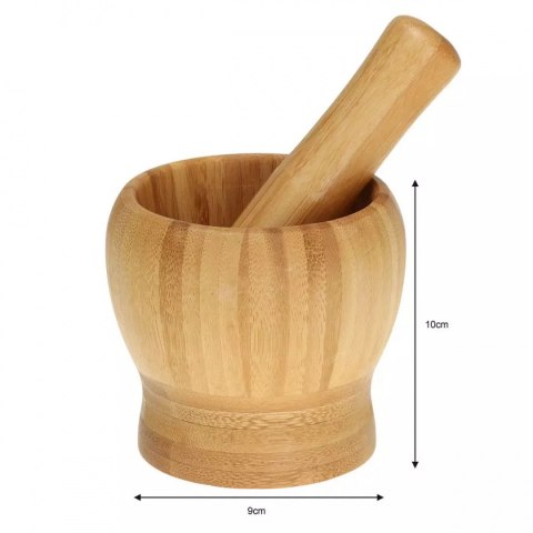 KUCHENNY MOŹDZIERZ BAMBUSOWY 9cm KINGHOFF KH-1616 KUCHENNY MOŹDZIERZ BAMBUSOWY 9cm KINGHOFF KH-1616