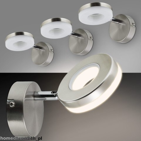 LAMPA ŚCIENNA LED RING 5W STAL NIERDZEWNA NOWOCZESNY DESIGN KLASA A+ LAMPA ŚCIENNA LED RING 5W STAL NIERDZEWNA NOWOCZESNY DESIGN KLASA A+