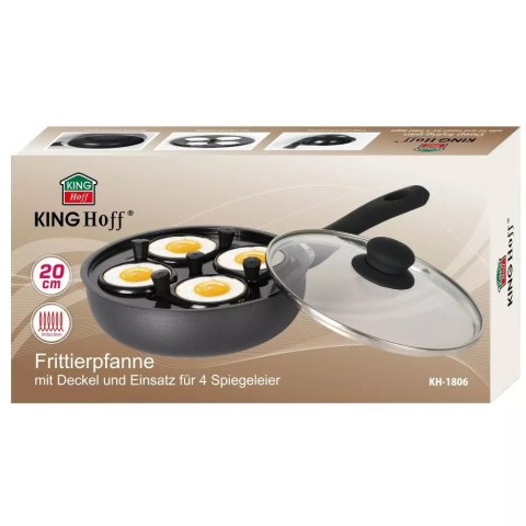 PATELNIA 20cm Z WKŁADEM DO JAJEK KINGHOFF KH-1806 PATELNIA 20cm Z WKŁADEM DO JAJEK KINGHOFF KH-1806