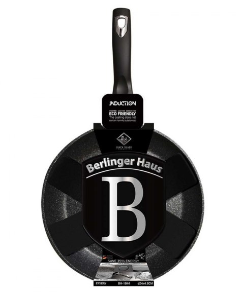 PATELNIA GRANITOWA 24cm BERLINGER HAUS BLACK SILVER BH-1844 PATELNIA GRANITOWA 24cm BERLINGER HAUS BLACK SILVER BH-1844
