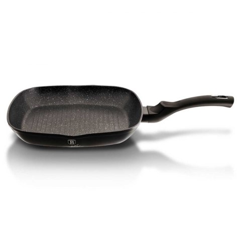 PATELNIA GRANITOWA GRILLOWA 28 cm BERLINGER HAUS BH-1846 BLACK SILVER PATELNIA GRANITOWA GRILLOWA 28 cm BERLINGER HAUS BH-1846 BLACK SILVER