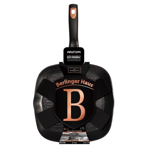 PATELNIA GRILLOWA GRANITOWA 28cm BERLINGER HAUS BLACK ROSE BH-1636 PATELNIA GRILLOWA GRANITOWA 28cm BERLINGER HAUS BLACK ROSE BH-1636