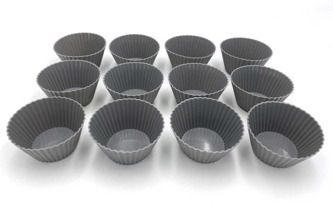 SILIKONOWE FOREMKI DO PIECZENIA MUFFINEK 12szt. 1516 SILIKONOWE FOREMKI DO PIECZENIA MUFFINEK 12szt. 1516