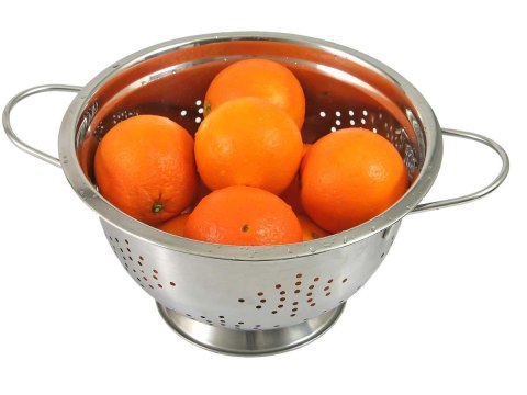STALOWY DURSZLAK GŁĘBOKI 28cm KINGHOFF KH-1238 STALOWY DURSZLAK GŁĘBOKI 28cm KINGHOFF KH-1238