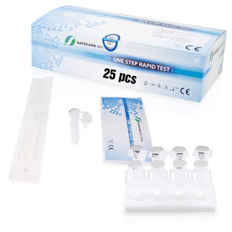 Szybkie testy antygenowe Covid-19 czułość >97% swoistość >99,4% 25szt. Szybkie testy antygenowe Covid-19 czułość >97% swoistość >99,4% 25szt.