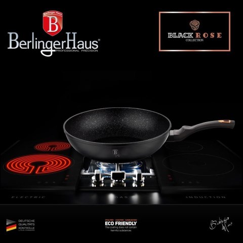 WOK GRANITOWY 30cm BERLINGER HAUS BLACK ROSE BH-6178 WOK GRANITOWY 30cm BERLINGER HAUS BLACK ROSE BH-6178