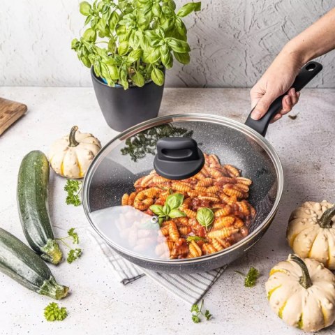 WOK MARMURKOWY Z POKRYWĄ KLAUSBERG 28cm KB-7668 WOK MARMURKOWY Z POKRYWĄ KLAUSBERG 28cm KB-7668
