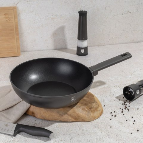 WOK TYTANOWY 28cm BERLINGER HAUS BH-8123 ANTRACIT WOK TYTANOWY 28cm BERLINGER HAUS BH-8123 ANTRACIT