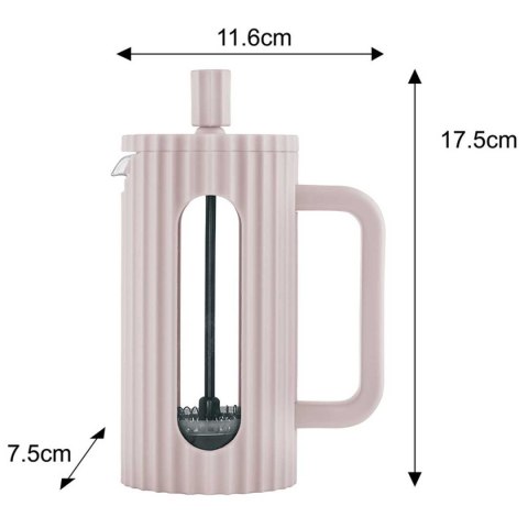 ZAPARZACZ TŁOKOWY DO KAWY/HERBATY 350ml KLAUSBERG KB-7744 RÓŻOWY ZAPARZACZ TŁOKOWY DO KAWY/HERBATY 350ml KLAUSBERG KB-7744 RÓŻOWY