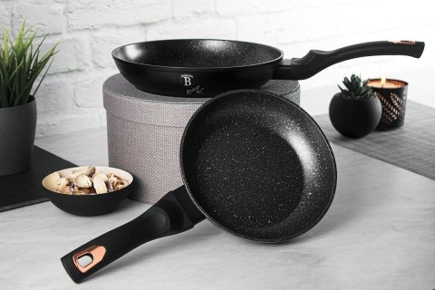 ZESTAW 2 PATELNI GRANITOWYCH 22/26cm BERLINGER HAUS BLACK ROSE BH-1644NF ZESTAW 2 PATELNI GRANITOWYCH 22/26cm BERLINGER HAUS BLACK ROSE BH-1644NF