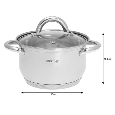 ZESTAW 3 GARNKÓW KINGHOFF Z POKRYWAMI KH-4446 ZESTAW 3 GARNKÓW KINGHOFF Z POKRYWAMI KH-4446