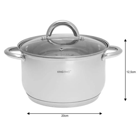 ZESTAW 3 GARNKÓW KINGHOFF Z POKRYWAMI KH-4446 ZESTAW 3 GARNKÓW KINGHOFF Z POKRYWAMI KH-4446