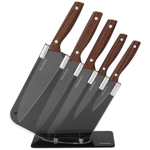 ZESTAW 5 KUCHENNYCH NOŻY W STOJAKU KLAUSBERG KB-7616 ZESTAW 5 KUCHENNYCH NOŻY W STOJAKU KLAUSBERG KB-7616