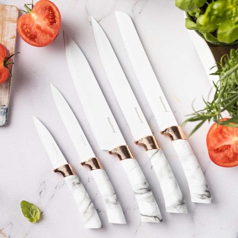 ZESTAW 5 NOŻY KUCHENNYCH W STOJAKU KLAUSBERG KB-7800 ZESTAW 5 NOŻY KUCHENNYCH W STOJAKU KLAUSBERG KB-7800