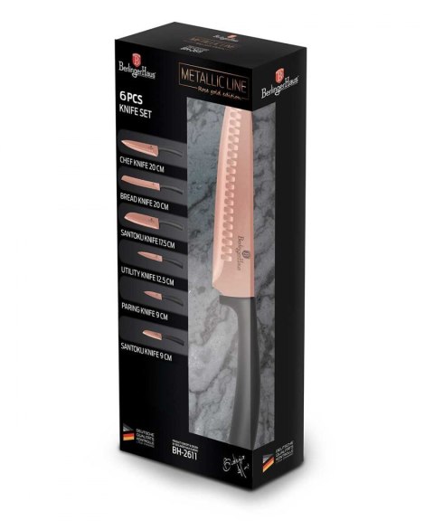 ZESTAW NOŻY KUCHENNYCH BERLINGER HAUS BH-2611 ROSE GOLD ZESTAW NOŻY KUCHENNYCH BERLINGER HAUS BH-2611 ROSE GOLD