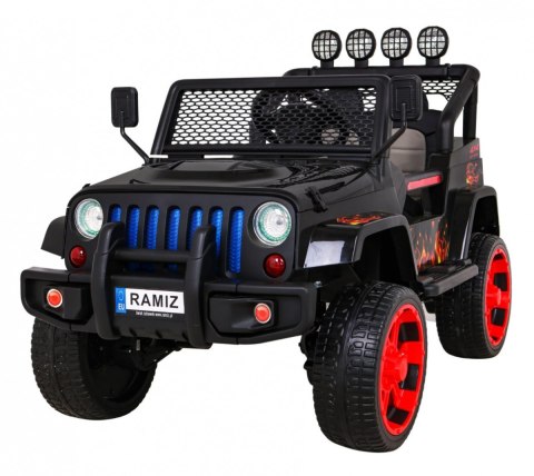 Autko terenowe Raptor Drifter Płomienie + Pilot + Napęd 4x4 + Schowek + Wolny Start + MP3 LED Autko terenowe Raptor Drifter Płomienie + Pilot + Napęd 4x4 + Schowek + Wolny Start + MP3 LED