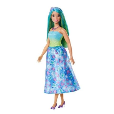 Barbie Księżniczka Lalka Niebiesko-zielony strój Barbie Księżniczka Lalka Niebiesko-zielony strój