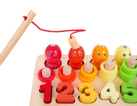Edukacyjny Zestaw Gier z Drewna dla dzieci 3+ Gra zręcznościowa Łowienie rybek + Nauka liczb + Układanie wzorów Edukacyjny Zestaw Gier z Drewna dla dzieci 3+ Gra zręcznościowa Łowienie rybek + Nauka liczb + Układanie wzorów