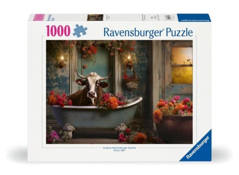 Puzzle 1000 Krowa w kąpieli Puzzle 1000 Krowa w kąpieli