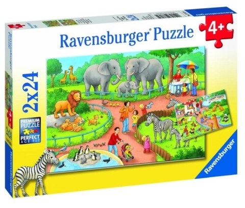 Puzzle 2x24 Dzień w zoo Puzzle 2x24 Dzień w zoo