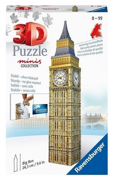 Puzzle 3D 54 Mini budynki: Big Ben Puzzle 3D 54 Mini budynki: Big Ben