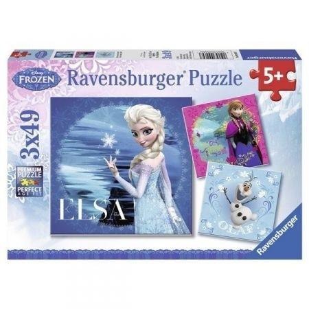 Puzzle 3x49 Frozen Elsa Anna i Olaf Puzzle 3x49 Frozen Elsa Anna i Olaf