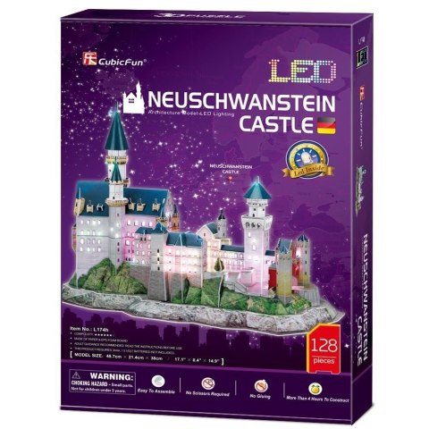 Puzzle 3D Zamek Neushwastein LED Puzzle 3D Zamek Neushwastein LED