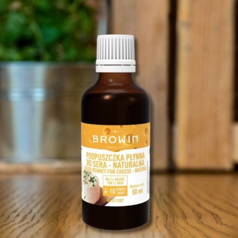 Podpuszczka naturalna w płynie 50ml BROWIN Podpuszczka naturalna w płynie 50ml BROWIN