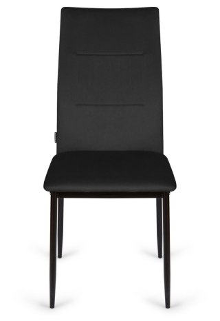 Krzesło tapicerowane VALVA DUO BLACK VELVET