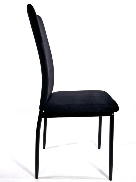 Krzesło tapicerowane VALVA DUO BLACK VELVET
