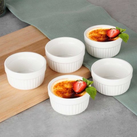 KOKILKI MISECZKI PORCELANOWE DO ZAPIEKANIA 5 szt. OKRĄGŁE 279008 KOKILKI MISECZKI PORCELANOWE DO ZAPIEKANIA 5 szt. OKRĄGŁE 279008