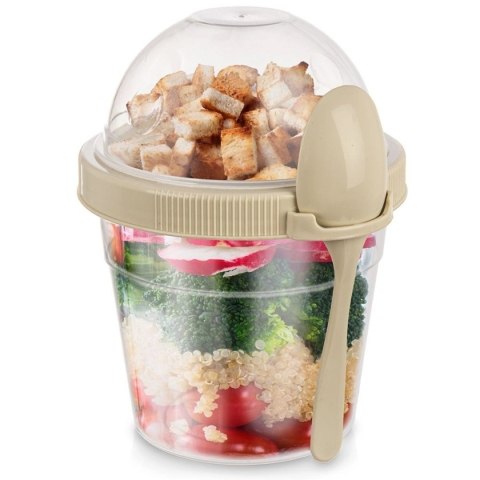 KUBEK POJEMNIK 400 ml Z ŁYŻECZKĄ NA JOGURT MUSLI SAŁATKĘ 121783 KUBEK POJEMNIK 400 ml Z ŁYŻECZKĄ NA JOGURT MUSLI SAŁATKĘ 121783