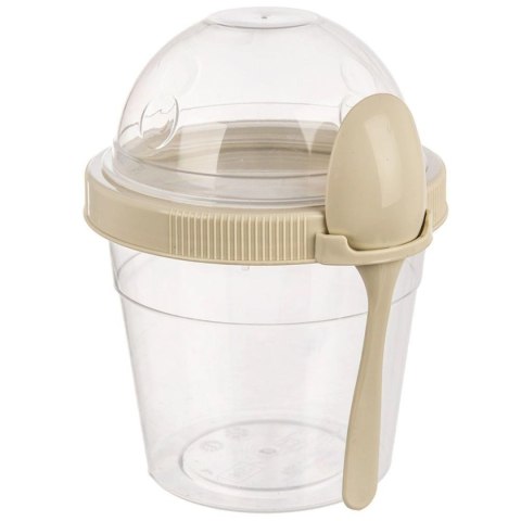 KUBEK POJEMNIK 400 ml Z ŁYŻECZKĄ NA JOGURT MUSLI SAŁATKĘ 121783 KUBEK POJEMNIK 400 ml Z ŁYŻECZKĄ NA JOGURT MUSLI SAŁATKĘ 121783