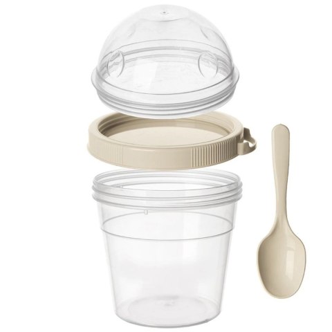 KUBEK POJEMNIK 400 ml Z ŁYŻECZKĄ NA JOGURT MUSLI SAŁATKĘ 121783 KUBEK POJEMNIK 400 ml Z ŁYŻECZKĄ NA JOGURT MUSLI SAŁATKĘ 121783