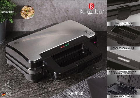 OPIEKACZ DO KANAPEK SANDWICH MAKER BERLINGER HAUS BH-9140 OPIEKACZ DO KANAPEK SANDWICH MAKER BERLINGER HAUS BH-9140