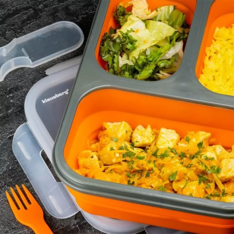 SILIKONOWY SKŁADANY LUNCH BOX KLAUSBERG KB-7024 SILIKONOWY SKŁADANY LUNCH BOX KLAUSBERG KB-7024