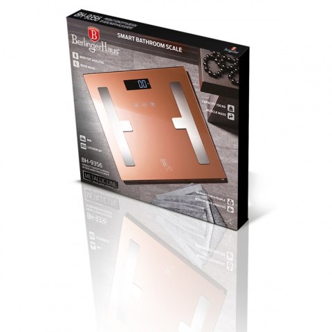 WAGA ŁAZIENKOWA BODY FAT BERLINGERHAUS BH-9356 WAGA ŁAZIENKOWA BODY FAT BERLINGERHAUS BH-9356