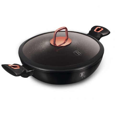 WOK GRANITOWY 30cm BERLINGER HAUS BH-7112 BLACK ROSE WOK GRANITOWY 30cm BERLINGER HAUS BH-7112 BLACK ROSE
