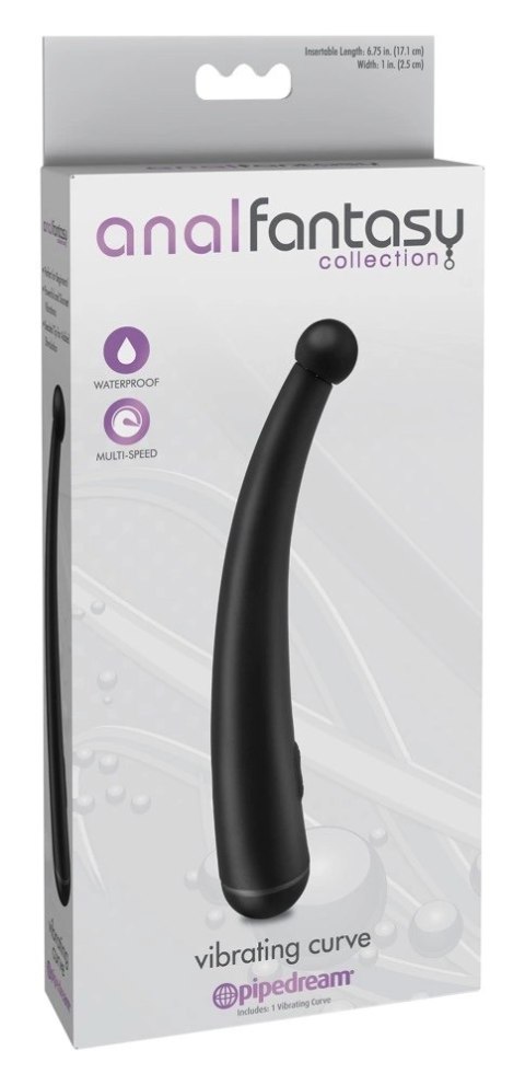 Anal Fantasy - Zakrzywiony Wibrator Do Stymulacji Punktu-G 20 Cm Anal Fantasy - Zakrzywiony Wibrator Do Stymulacji Punktu-G 20 Cm