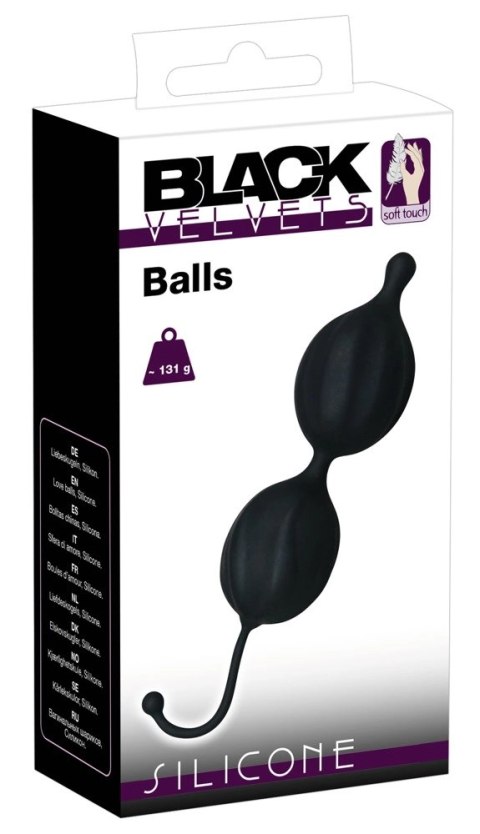 Piłeczki Analne Z Ciężarkiem - Black Velvets Piłeczki Analne Z Ciężarkiem - Black Velvets