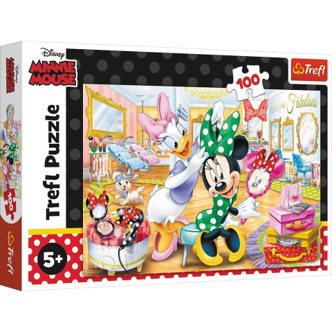 Puzzle - 100 - Minnie w salonie kosmetycznym - Disney Minnie 16387 Puzzle - 100 - Minnie w salonie kosmetycznym - Disney Minnie 16387
