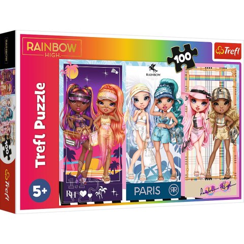 Puzzle - 100 - Tęczowe laleczki - MGA Rainbow high Trefl 16444 Puzzle - 100 - Tęczowe laleczki - MGA Rainbow high Trefl 16444