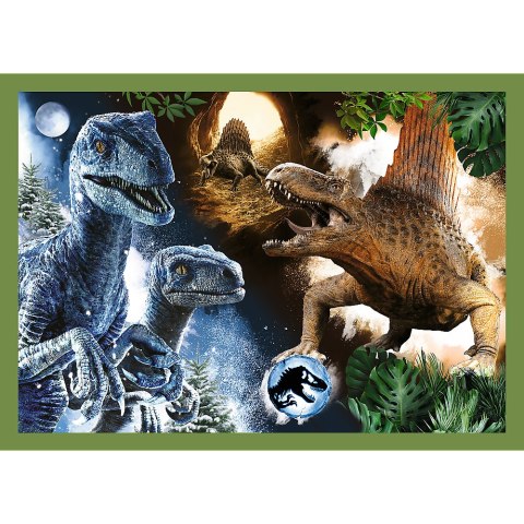 Puzzle - 4w1 - Groźne dinozaury - Universal Jurassic World Trefl 34607 Puzzle - 4w1 - Groźne dinozaury - Universal Jurassic World Trefl 34607