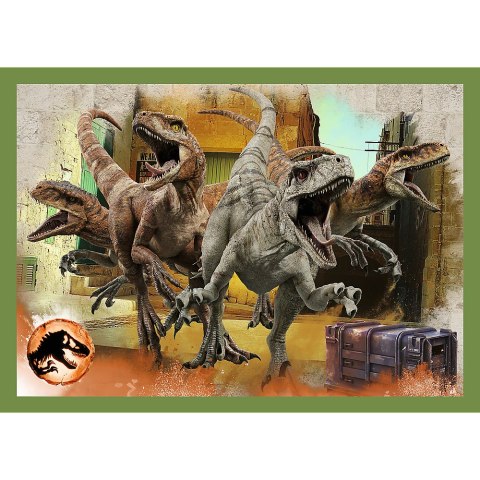 Puzzle - 4w1 - Groźne dinozaury - Universal Jurassic World Trefl 34607 Puzzle - 4w1 - Groźne dinozaury - Universal Jurassic World Trefl 34607