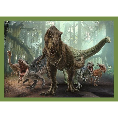 Puzzle - 4w1 - Groźne dinozaury - Universal Jurassic World Trefl 34607 Puzzle - 4w1 - Groźne dinozaury - Universal Jurassic World Trefl 34607