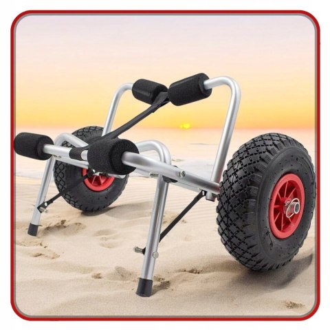 Wózek Transportowy do KAJAKA Pontonu ŁODZI DESKI SUP Składany Udźwig 70kg Wózek Transportowy do KAJAKA Pontonu ŁODZI DESKI SUP Składany Udźwig 70kg